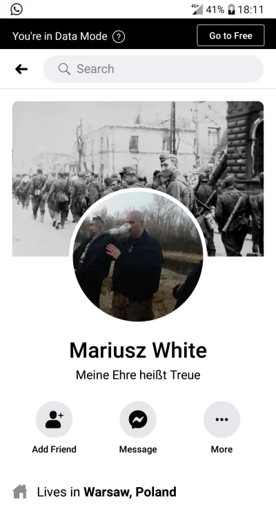 w.....a - @Haramb3: Polak, katolik, patriota który posiada zdjęcie Waffen-SS w miniat...
