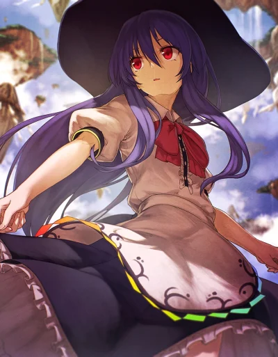 Banri - #randomanimeshit #touhou #tenshihinanawi #IbukiNotsu #redeyesalert #hinanawit...