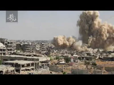 Marcins77 - Damascus: video showing Faylaq Al-Rahman detonating a tunnel bomb under a...