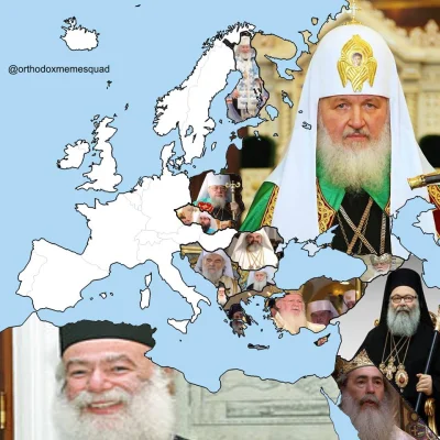 luvencedus - Mapa jurysdykcji autokefalicznych Cerkwi i ich zwierzchnicy
#religia #d...