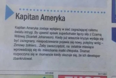 SerniczeQ - Kapitan Ameryka - życie na krawędzi

#film #heheszki #marvel #trudnespr...