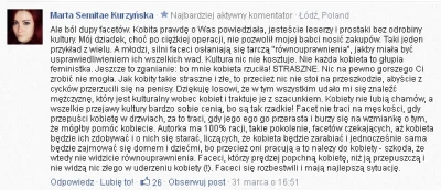 t.....5 - > szokowały komentarze pod nim wypisywane przez roszczeniowe baby poniżej t...