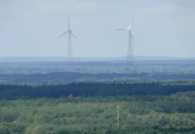 mazursky - Farma wiatrowa w okolicy Nowego Tomyśla (najwyższe wiatraki w Polsce - 2 x...