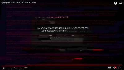 DywanTv - Zlozone ukryte napisy na koncu trailera #cyberpunk #e3 #gry