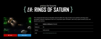koder - Mirki #chwalesie - moja gra ΔV: Rings of Saturn wygrała ostatnie głosowanie n...