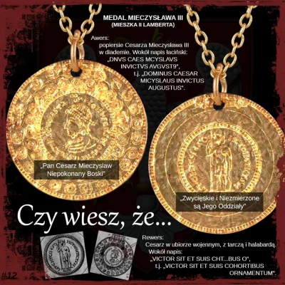 binuska - MEDAL CESARZA MIECZYSŁAWA III (MIESZKA II LAMBERTA)

Na awersie popiersie...