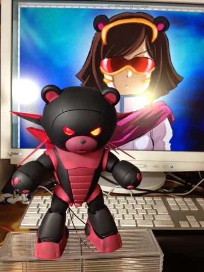 80sLove - Model mecha BearGGuy III z anime Gundam Build Fighters w wersji Exia Dark M...