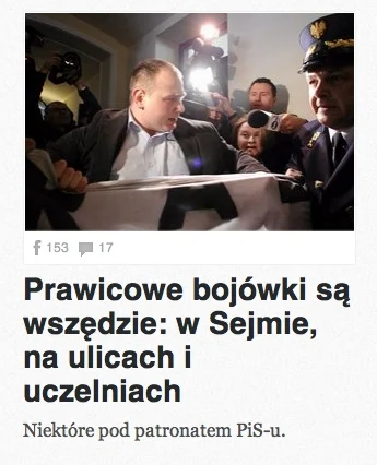 Dect - Pięciu dziennikarzy z transparentem to prawicowa bojówka :D Uważajcie żeby was...