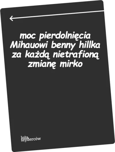 Szokatnica - @loza_szydercow: 

@m_b przyzywam Cię ( ͡° ʖ̯ ͡°)