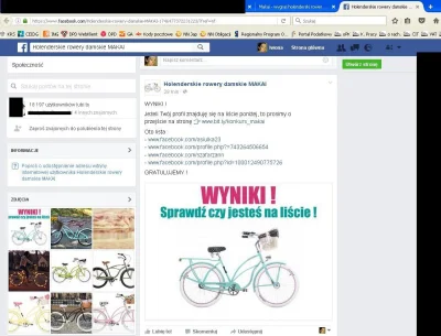nonka - Ostatnio po facebooku krąży konkurs, w którym do wygrania jest piękny rower w...
