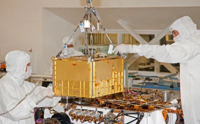 krolik1600 - Na zdjęciu moduł Sam łazika Curiosity, dzięki któremu dokonano odkrycia....