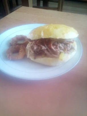floplikea_fish - @MG78: dziś zeżarliśmy na obiad burgery z pulled pork i tymi krążkam...