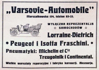 francuskie - Salon Peugeot w Warszawie z 1911 roku

Niesamowicie jest zanurzyć się ...