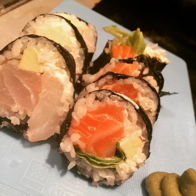 mandziok - Nigdy nie robię zdjęć sushi, a jem stosunkowo często, ale jak sam zrobiłem...