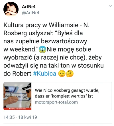 p.....t - Rosberg to tylko WDC w bezposrednim pojedynku z Hamiltonem. Ciekawe czy odw...