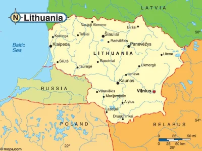 johanlaidoner - Ciekawostka 1: Ilu z was myślało, że Litwa graniczy z Rosją (właściwą...