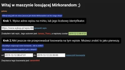 Janusz_Tkacz - Gratulacje wygrał @anon444 odblokuj pw, to prześlę Ci kod.