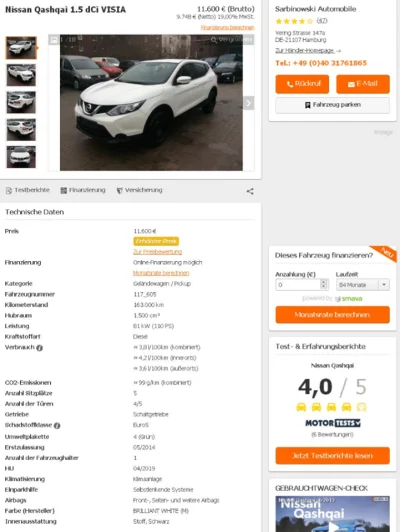 malinowydzem - Nissan Qashqai II
Rok produkcji : 2014
Przebieg : 147 000 km
Cena :...