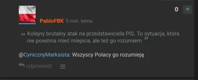 s.....o - Kolejny wpis "Europejczyka" który jak zawsze sprzeciwia się agresji i mowy ...