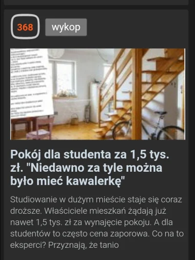 henoch - Przy takich cenach wynajmu, to się nie dziwię, że studenci kombinują jak mog...