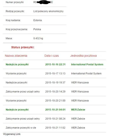 gppawelec - Mam podobną sytuację, wysyłka z Estonii, a: