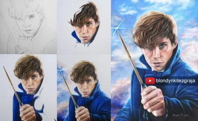 BlondynkiTezGraja - @BlondynkiTezGraja: Newt , A3, Kredki Prismacolor
Speed drawing:...