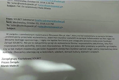 adam2a - Co tu się odjaniepawliło. Firma chce zakazać wyświetlania Kleru w gminie bo ...