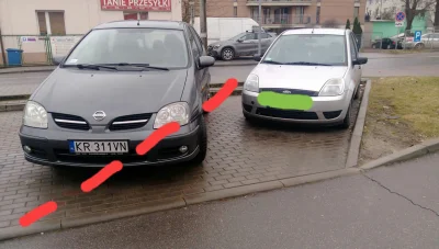 SmileyRipper - Nie było mnie 5 minut, z lewej 3 miejsca parkingowe wolne. ehh (╯°□°）╯...