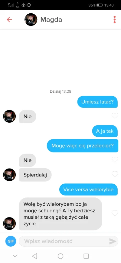 e.....w - Ale mi #p0lka odpisała
#przegryw #tinder