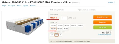 rales - No chyba, że chcesz kupić materac kokos 200x200 w cenie 499,00 zł, no to już ...