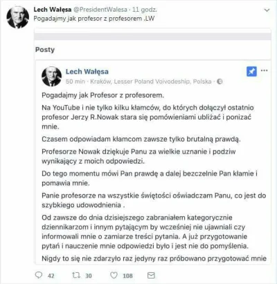 par-in-parem-non-habet-imerium - Co ten @lechwalesa..."jak profesor z profesorem" xD
...