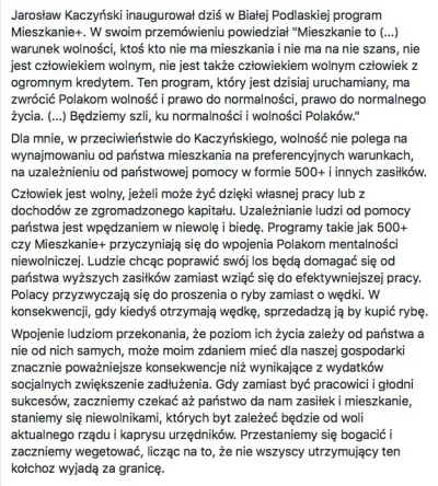 benyowsky - Wg Kaczyńskiego wolność polega na tym, że człowiek jest uzależniony od po...