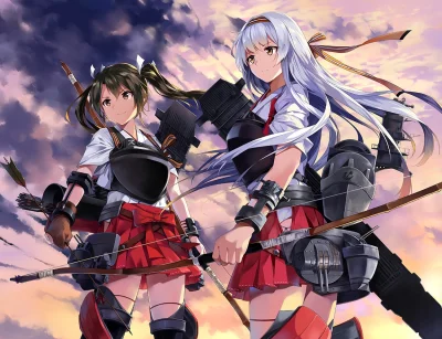 t.....t - #randomanimeshit #kantaicollection #zuikaku #shoukaku 
#