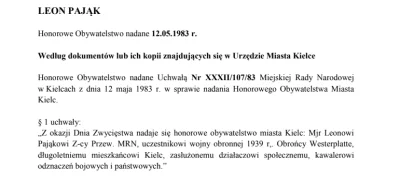 pan_heniek - @chixi: 12.05.1983 r. Leon Pająk został włączony w poczet Honorowych Oby...