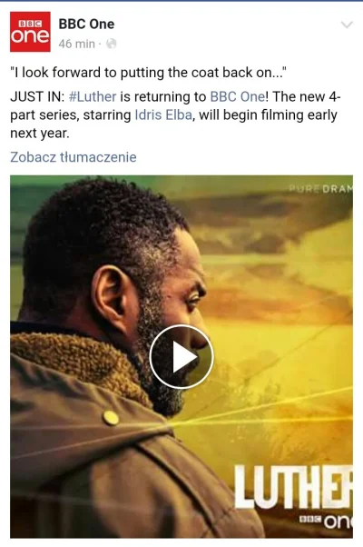 jablkabanany - Idris Elba wraca jako Luther. W przyszłym roku rozpoczną się zdjęcia d...