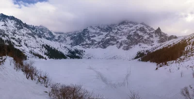 HulajDuszaToLipa - Tym razem standardowy widok na zamarznięte Morskie Oko - w wysokie...