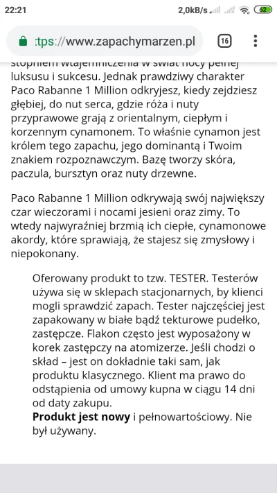 diszowski - Halko Mirki pytanko bo jestem na zakupie Paco Rabanne One milion i natkną...