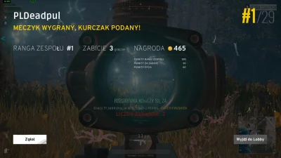 Chcesz_Pomarancze - pierwszy kurczak i ostatni frag ( ͡° ͜ʖ ͡°)
#pubg