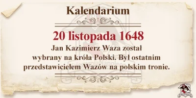 ksiegarnianapoleon - @ksiegarnianapoleon: #wazowie #wolnaelekcja #polska #kalendarium