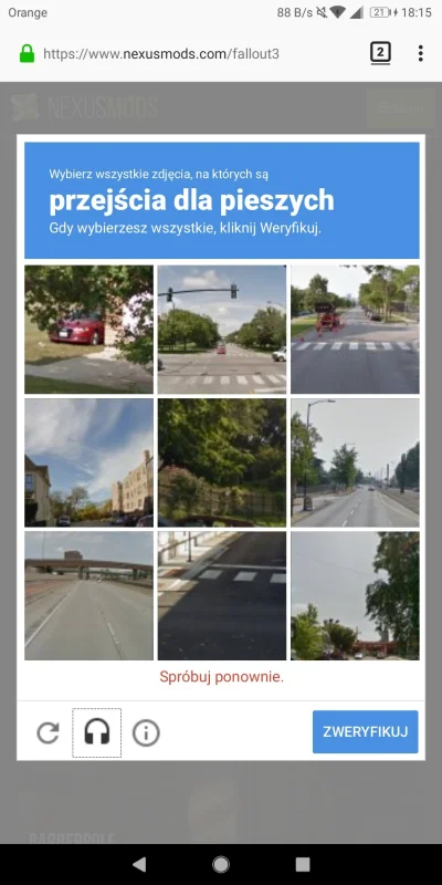 PEPELeSfont - O uj chodzi z tą #!$%@?ą captchą? Zaznaczyłem wszystkie autobusy, sygna...