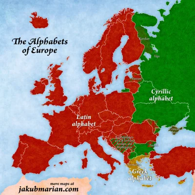 Lifelike - #europa #alfabet #ciekawostki #mapy #graphsandmaps