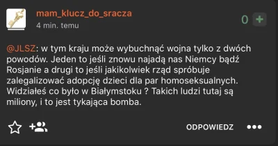JLSZ - Tak wiec, moi drodzy, to już pewne. Polska upadnie po tym, jak ci, tfu, homose...