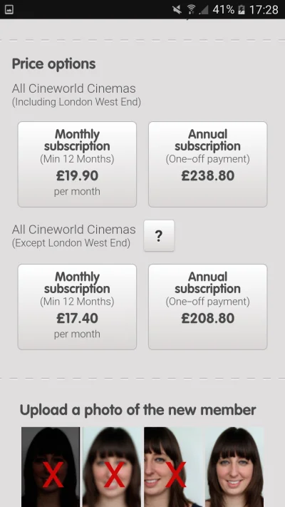 agenttomek - @ipwoman: Ceny w UK za nielimitowany pobyt w kinie ( ͡° ͜ʖ ͡°)