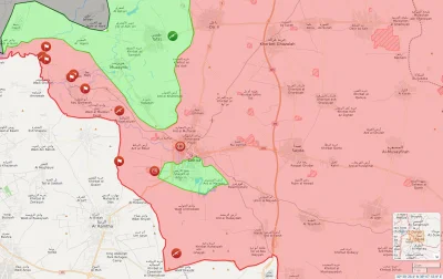 Zuben - Daraa w pełni otoczona a niemal cała granica z Jordanią jest pod kontrolą SAA...