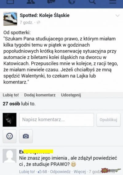 z.....a - @Daroo24: i jak każdy student prawa powiedziałeś że jesteś studentem prawa ...