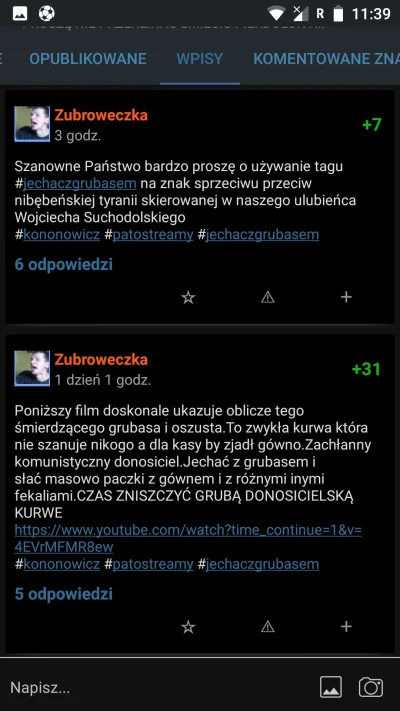 P.....a - ja #!$%@?... od czasu #patostremy tag #kononowicz stoczył się w odmęty kana...