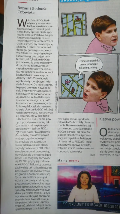 Zawsze-zielonka - Takie rzeczy znalazłam w starej "Polityce" (nr 9/2017).
#heheszki #...