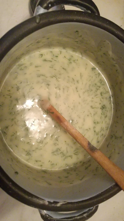 pieczarrra - Ostatnio był sos cebulowy, dziś sos koperkowy do makaronu ʕ•ᴥ•ʔ

#gotujz...