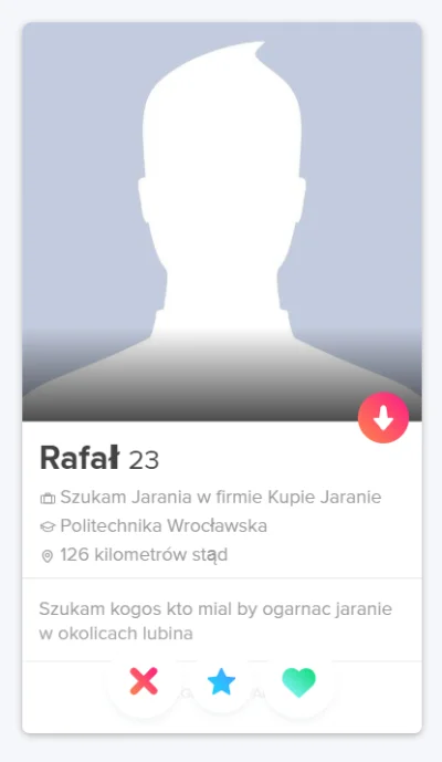 M1r14mSh4d3 - Wut?
#Tinder #bekazniebieskichpaskow #narkotykizawszespoko