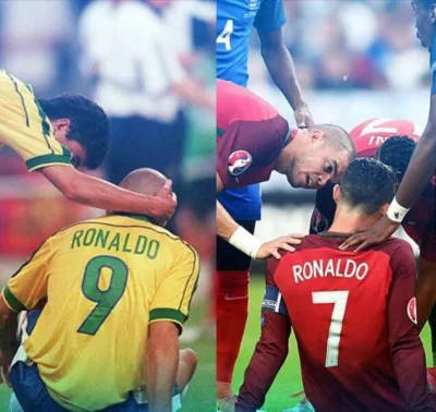 bart88uk - Ronaldo '98 & Ronaldo '16.
Both in finals, against France. Same stadium. ...